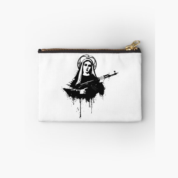 Item preview, Virgin Mary with Kalashnikovs AK47 designed and sold by SharonLux.