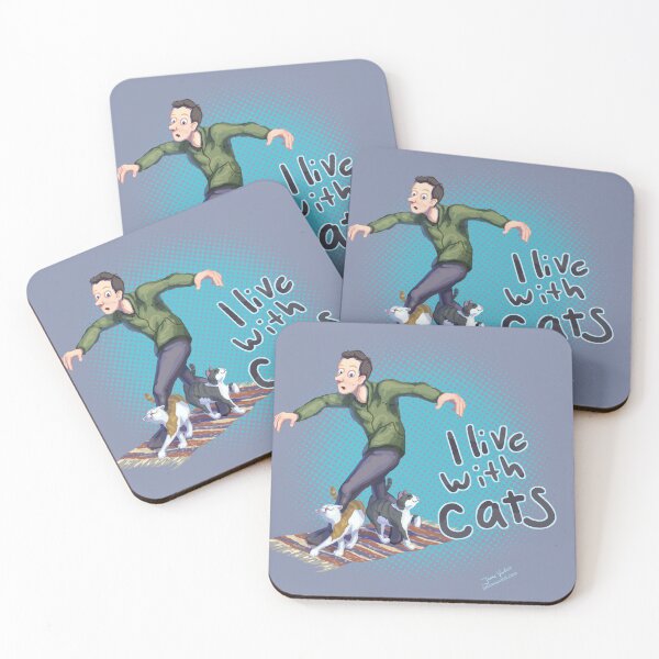 Item preview, I Live with cats! 2 designed and sold by Vuollet.