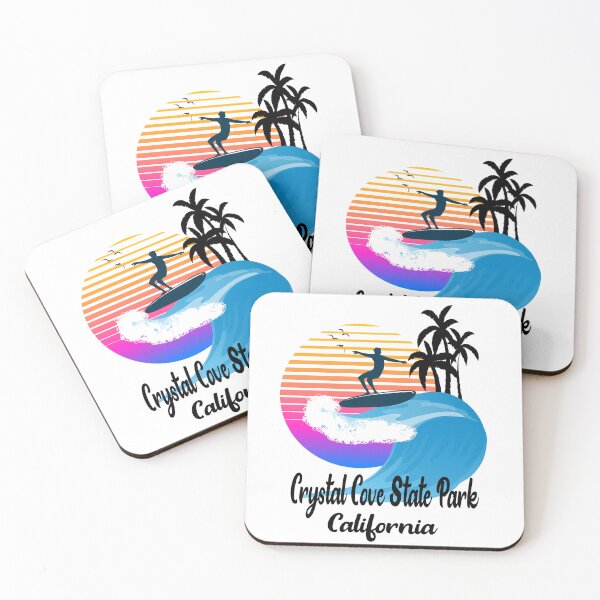 Item preview, Crystal Cove State Park California Seaside Retro Sunset designed and sold by mountainadora.