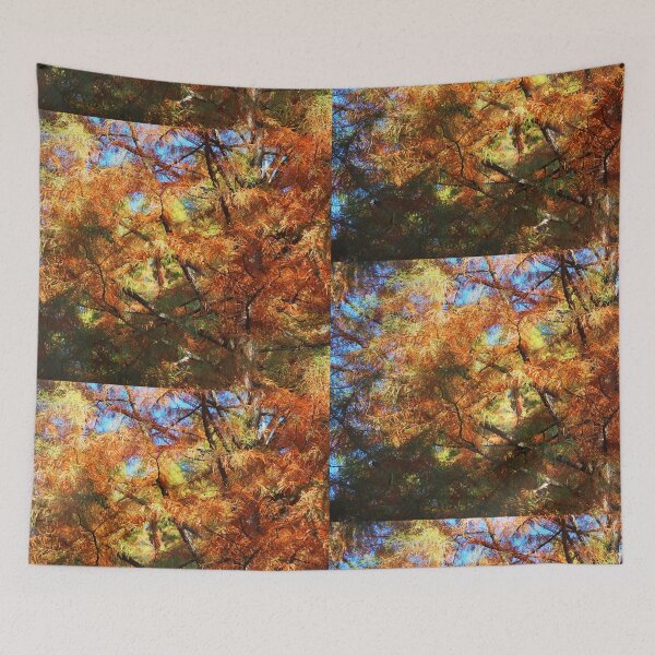 Item preview, Indian summer tree canopy colorful blue sky designed and sold by G-M-Designs.