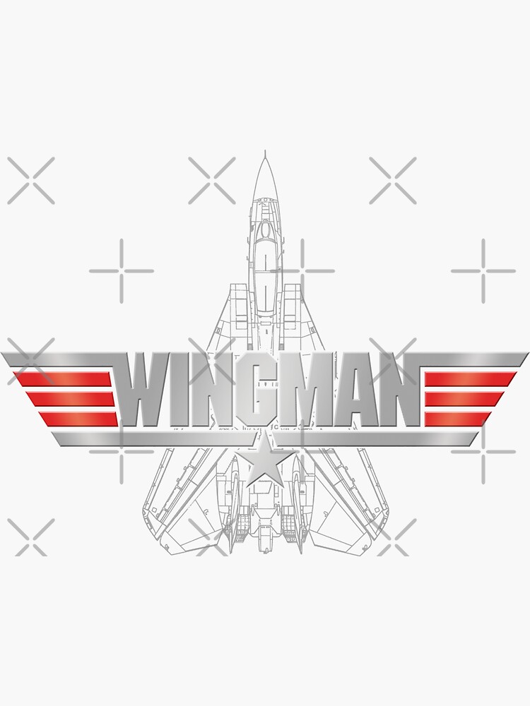 Top Gun Wingman Sticker For Sale By Vanhogtrio Redbubble