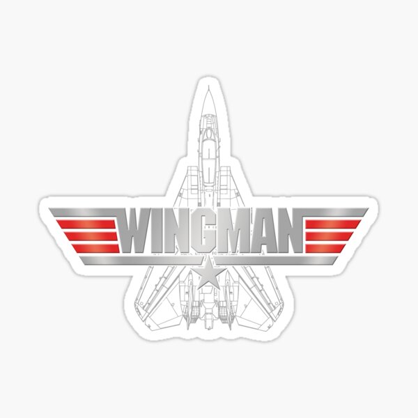 Top Gun Wingman Sticker For Sale By Vanhogtrio Redbubble