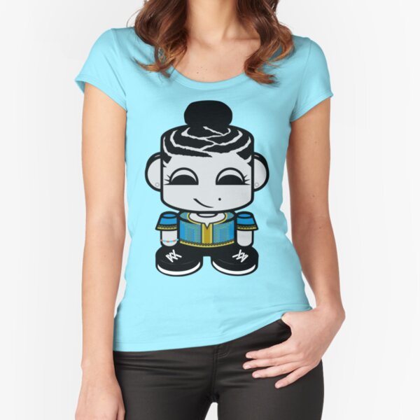 Leigh O'BOT Toy Robot 1.0 Fitted Scoop T-Shirt