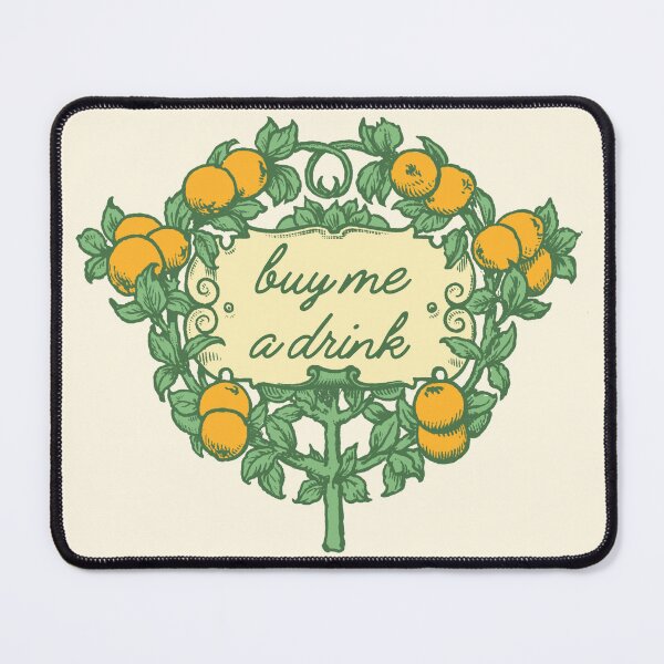 Item preview, Buy Me a Drink Vintage Orange Botanic designed and sold by Krisztina Koteles.