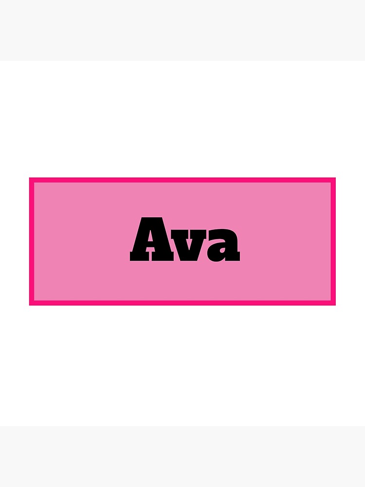 "Ava Name" Poster for Sale by NameMatters Redbubble
