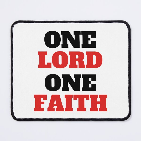 Item preview, One Lord, One Faith - bible verse designed and sold by GraphicDream.