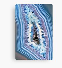 Blue agate Canvas Print