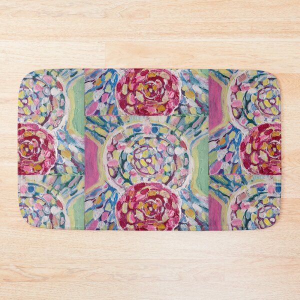 Item preview, Double mandala of love and motherhood in pink, light green, blue and former colors.  designed and sold by annaveres.