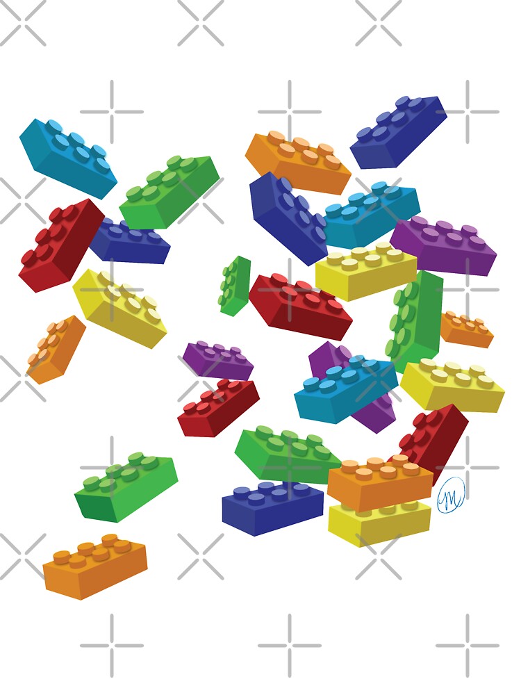 Thumbnail 2 of 2, Baby One-Piece, Falling Legos 2 designed and sold by MVanHyll.