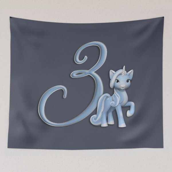 Item preview, Number 3 Custom Holiday Celebration Unicorn   designed and sold by Alondra.