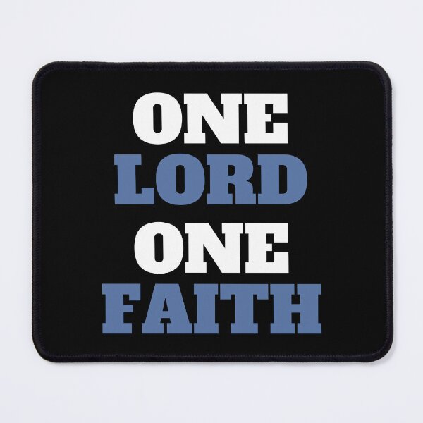 Item preview, One Lord, One Faith - bible verse designed and sold by GraphicDream.