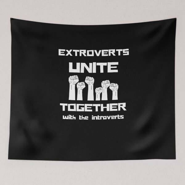 Item preview, Extroverts unite together with the introverts  designed and sold by Zilch-o.