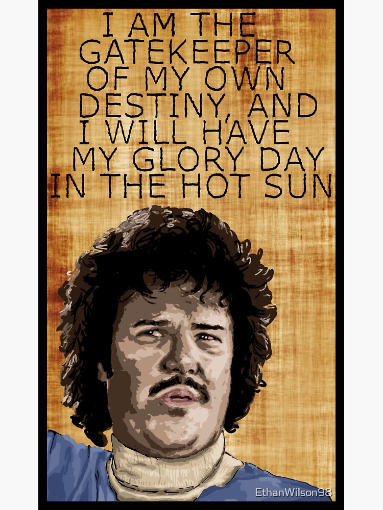 "Nacho Libre - Inspirational Quote" Sticker for Sale by EthanWilson98 ...