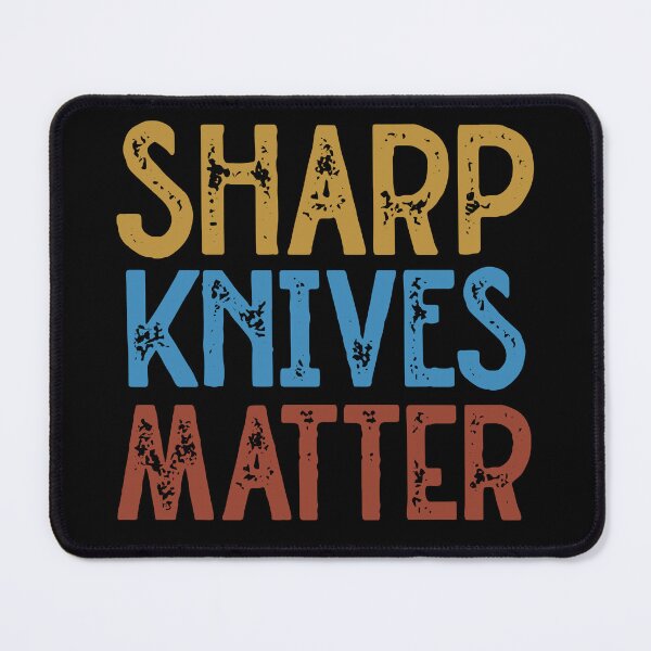 Item preview, Sharp knives matter designed and sold by SaintsPlace.