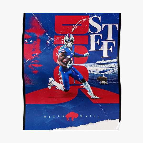 Stefon Diggs Alternate Jersey Poster for Sale by designsheaven