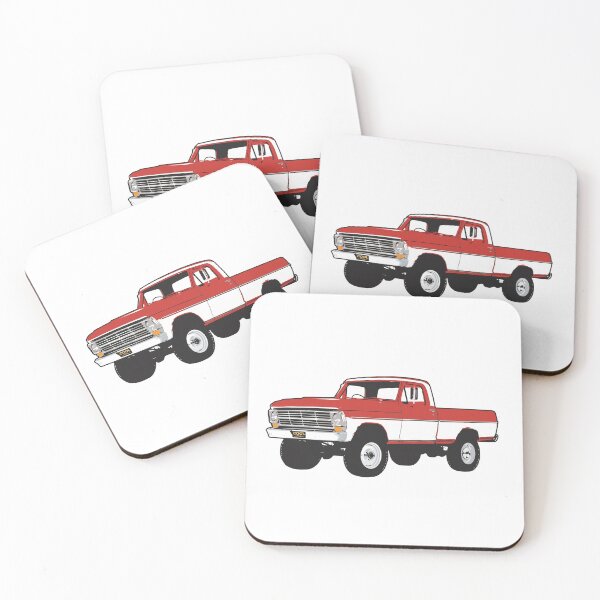 Item preview, Red & White 60s F Truck designed and sold by CoolRide.