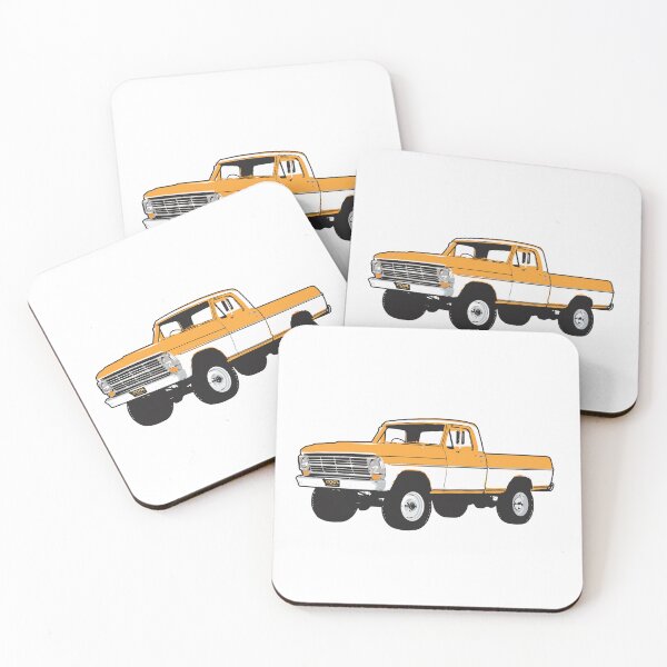 Item preview, Yellow & White 60s f Truck designed and sold by CoolRide.