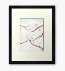Simplistic Cherry Blossoms Framed Print