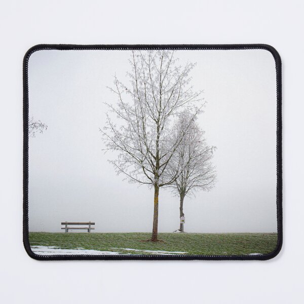Item preview, Frosty trees by the lake - landscape format designed and sold by Silent-Seasons.
