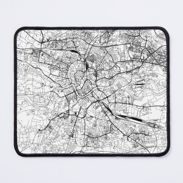 Item preview, Krakow White Map designed and sold by multiplicitymap.