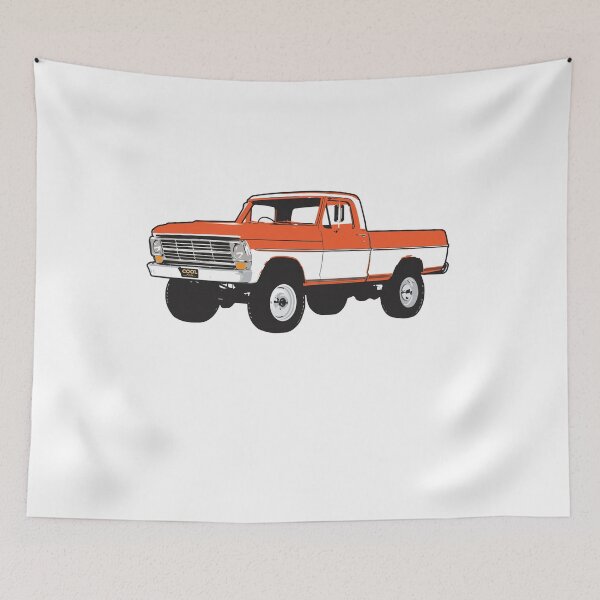 Item preview, Orange & White 60s f Truck designed and sold by CoolRide.