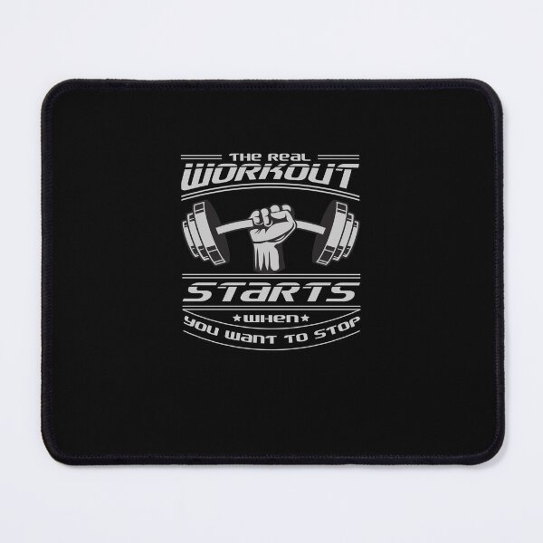 Item preview, The real workout starts when you want to stop - Gym workout T-shirt Classic T-Shirt designed and sold by MelittaKaiser.