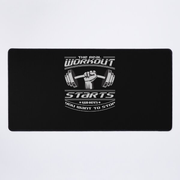 Item preview, The real workout starts when you want to stop - Gym workout T-shirt Classic T-Shirt designed and sold by MelittaKaiser.