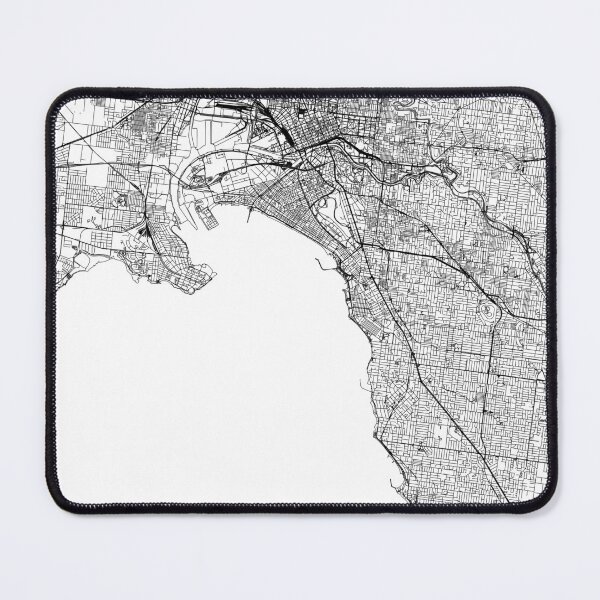 Item preview, Melbourne White Map designed and sold by multiplicitymap.
