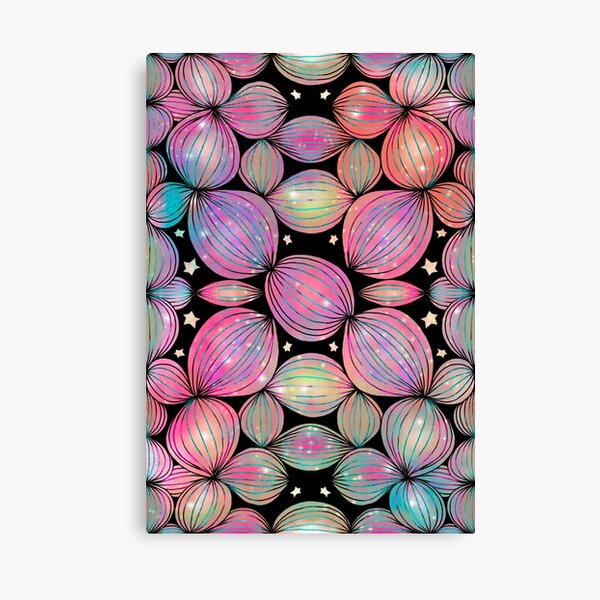 Pastel Rainbow Petals and Seed Pods Collection 041822 by Kristi Duggins Canvas Print