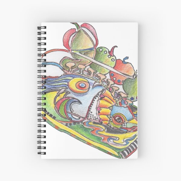Fish a la Apple Spiral Notebook