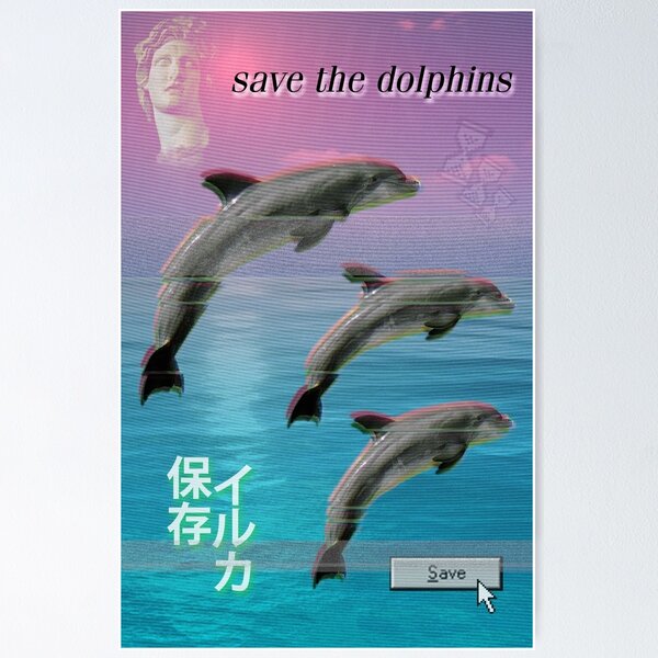 90s Dolphin Posters for Sale | Redbubble