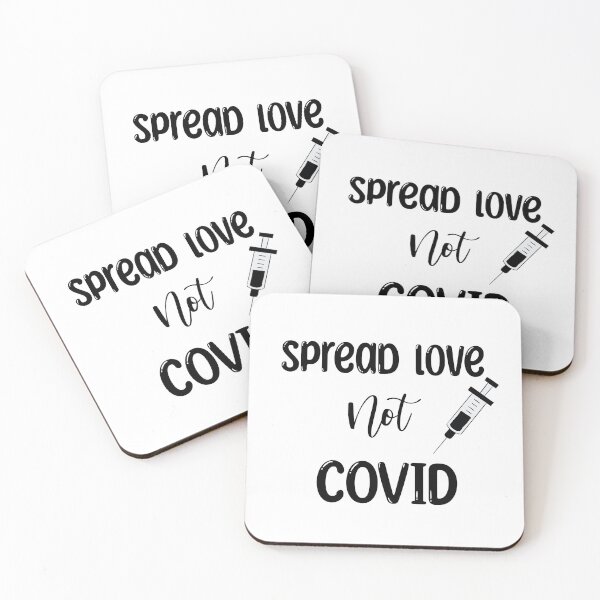 Item preview, Spread Love Not Covid text designed and sold by Bookish Blossom.