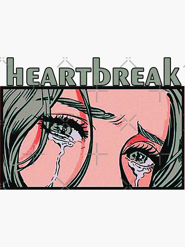 "Heartbreak Girl" Sticker by LuliSluliy Redbubble