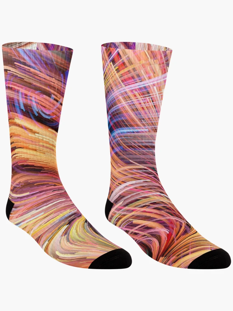Thumbnail 3 of 5, Socks, Fibrelights designed and sold by ReesDesigns.