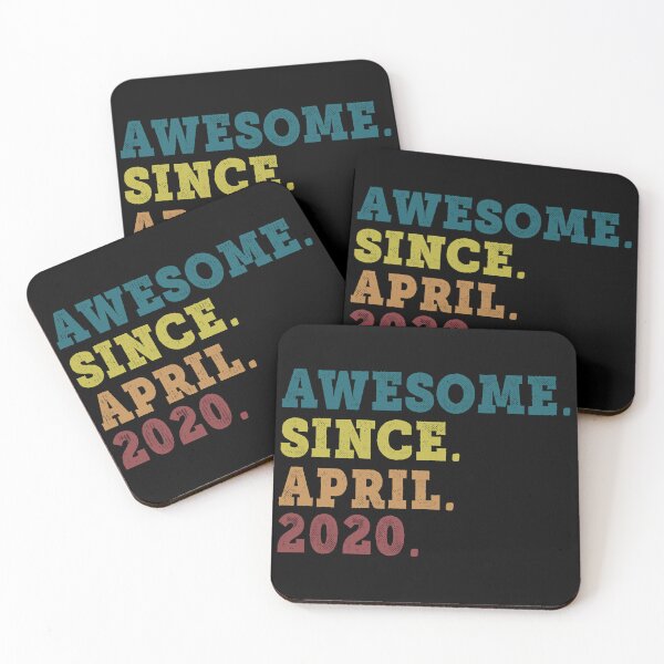Item preview, Awesome Since April 2020 Retro Vintage 2nd Birthday Gift designed and sold by designbychow.