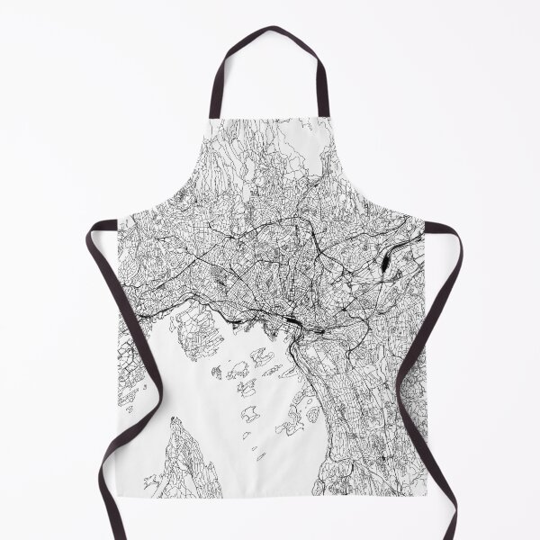 Item preview, Oslo White Map designed and sold by multiplicitymap.