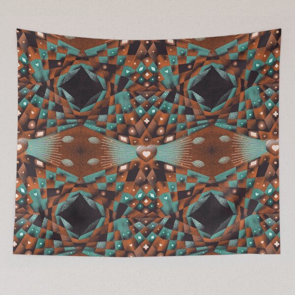 Item preview, Heart mandala in tarot sign pattern designed and sold by TinaMalajmare.