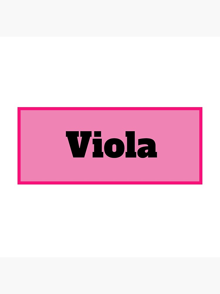 "Viola Name" Poster for Sale by NameMatters Redbubble