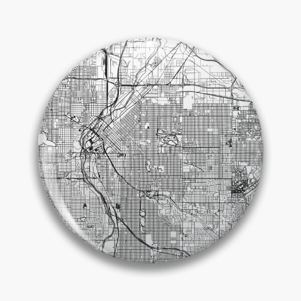 Item preview, Denver White Map designed and sold by multiplicitymap.