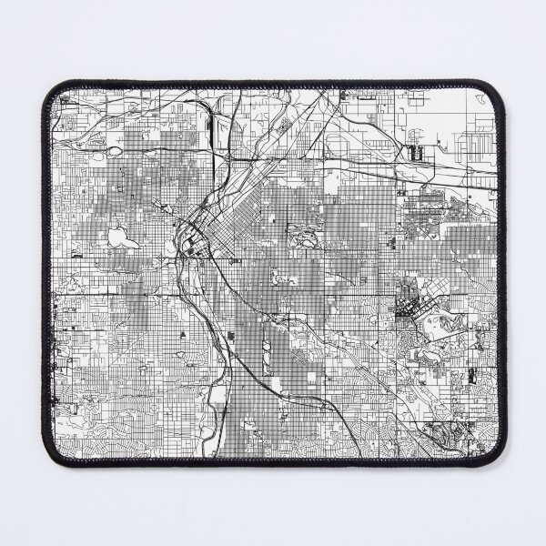 Item preview, Denver White Map designed and sold by multiplicitymap.