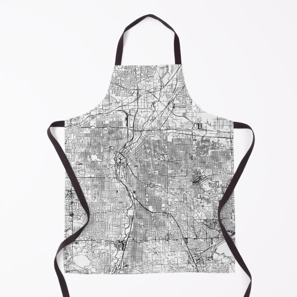 Item preview, Denver White Map designed and sold by multiplicitymap.