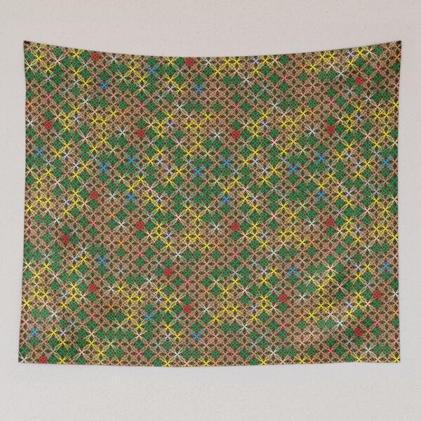 Item preview, Earth colors geometric motif designed and sold by contegaga.