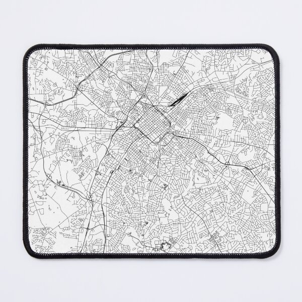 Item preview, Charlotte White Map designed and sold by multiplicitymap.