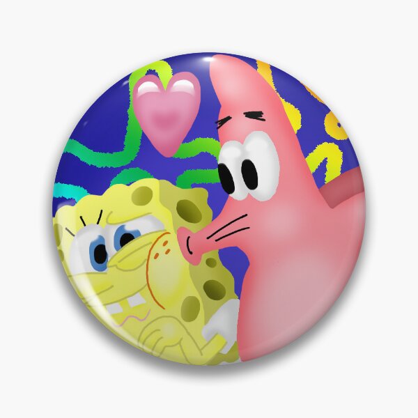Item preview, Patrick Star besa a Bob Esponja Pantalones Cuadrados designed and sold by LAHTheAntihero.