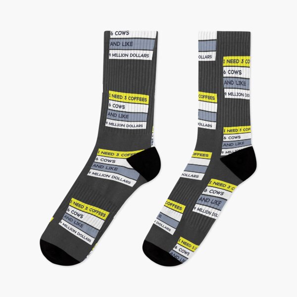 Item preview, I need 3 coffees 6 cows and like 9 million dollars designed and sold by KHELISTORE.