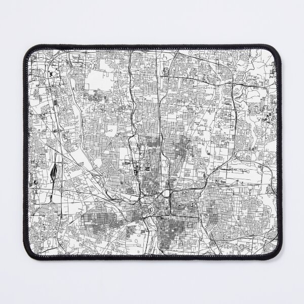 Item preview, Columbus White Map designed and sold by multiplicitymap.