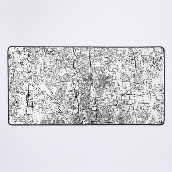 Item preview, Columbus White Map designed and sold by multiplicitymap.
