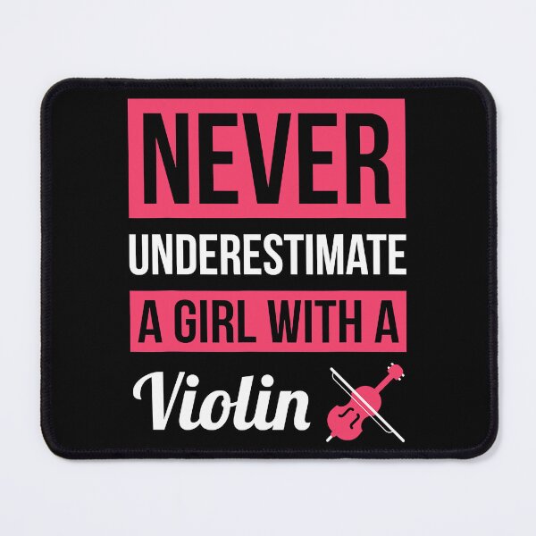 Item preview, Never Underestimate A Girl With A Violin designed and sold by ibarrbeat.