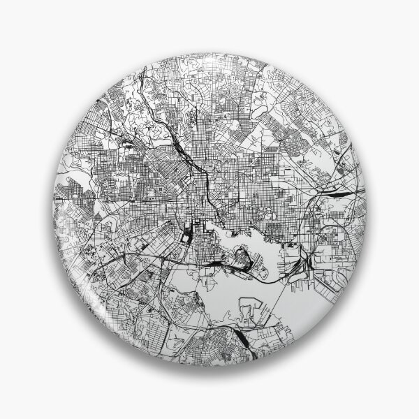 Item preview, Baltimore White Map designed and sold by multiplicitymap.