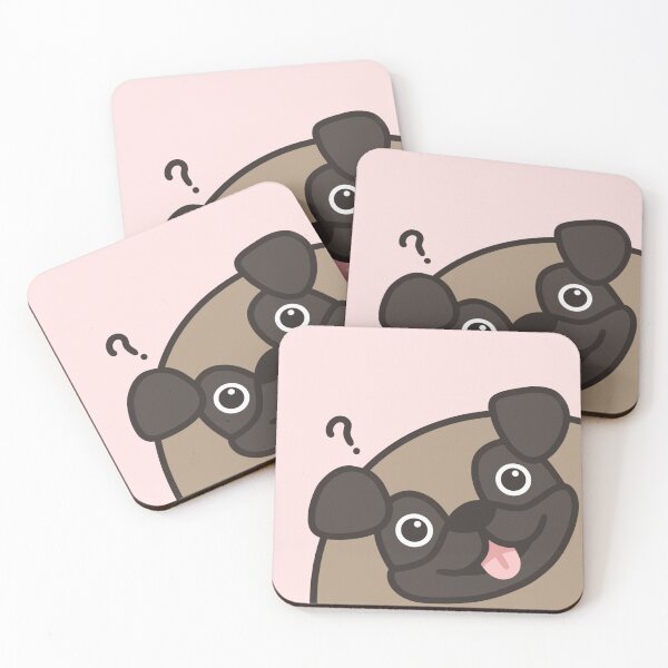 Item preview, Douglas the Curious Pug designed and sold by Kebi Studio.